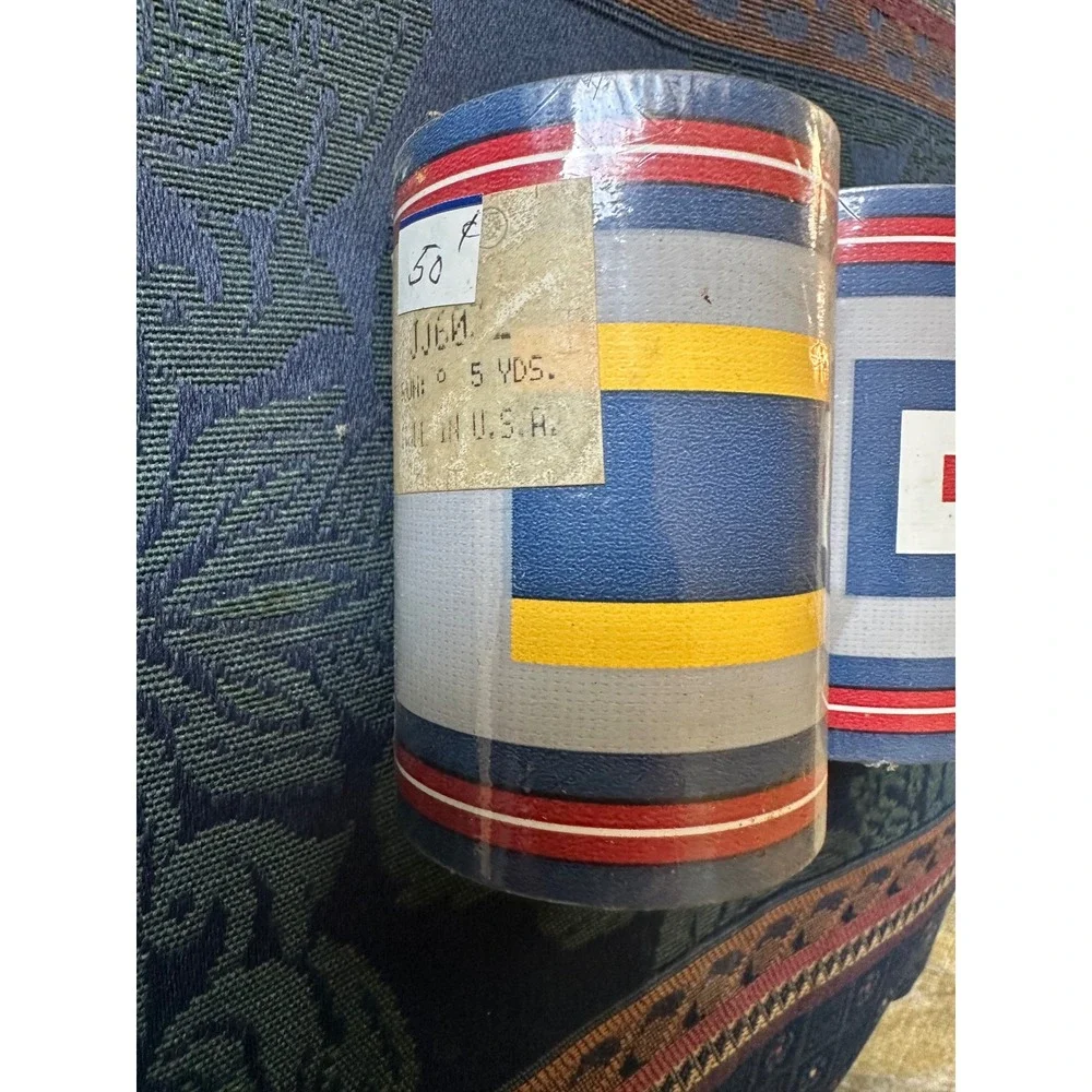 Vintage Nautical Signal Flag Wallpaper Border 2 Rolls 5 Yards Each Made in USA